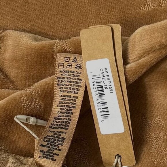 SKIMS Logo Velour Pants Camel 3X - Picture 12 of 14